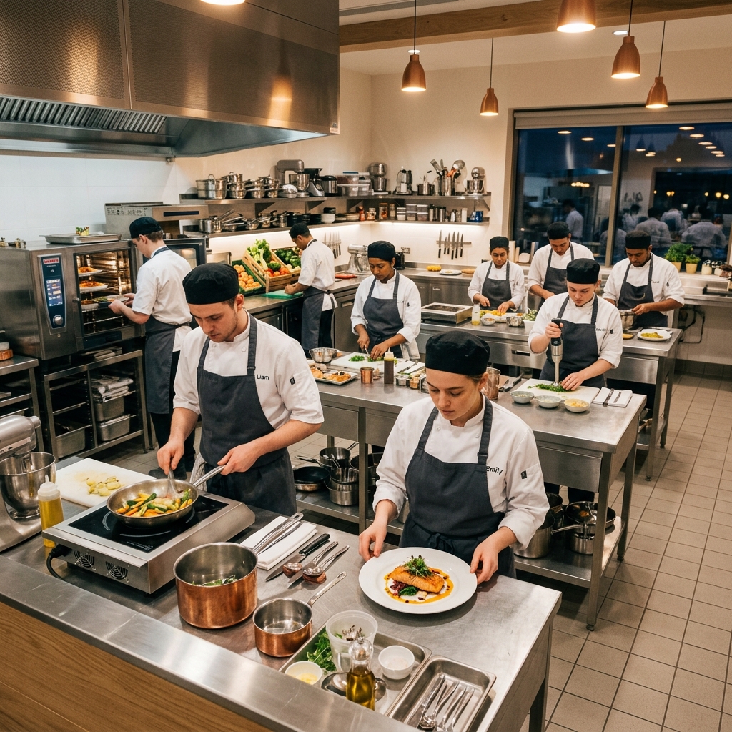 TVET culinary students training